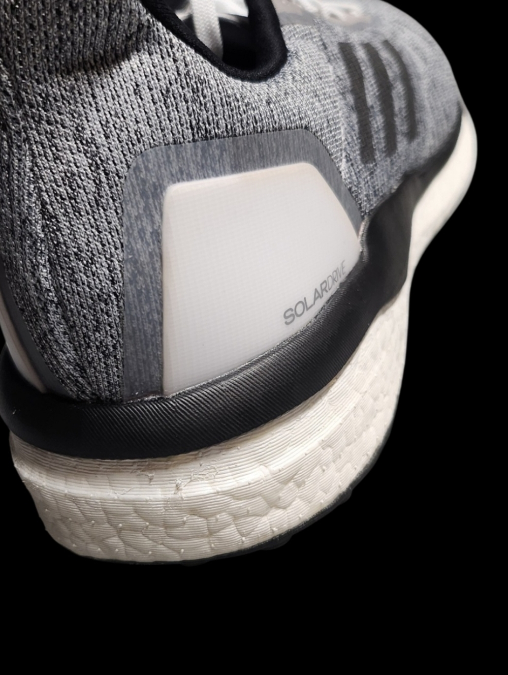 Men's adidas Solar Drive Shoes With Boost Midsole Gray Black and White Size 13 - Picture 10 of 16